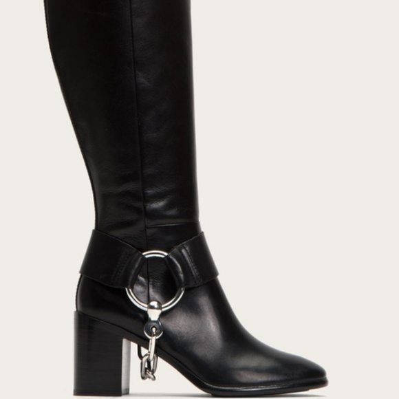 frye julia harness chain boot
